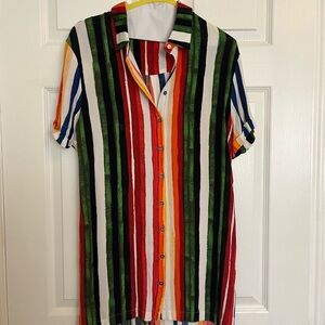 Boutique Multicolor Striped women’s dress